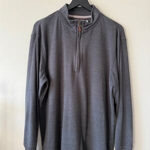 The Normal Brand Charcoal Zip-Up Sweater